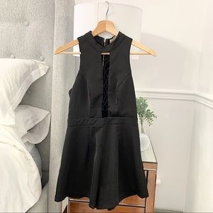 L’ATISTE | Black sleeveless romper size S